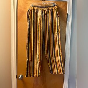 Marrakshi Life Striped Multicolor Women's Straight Leg Pants